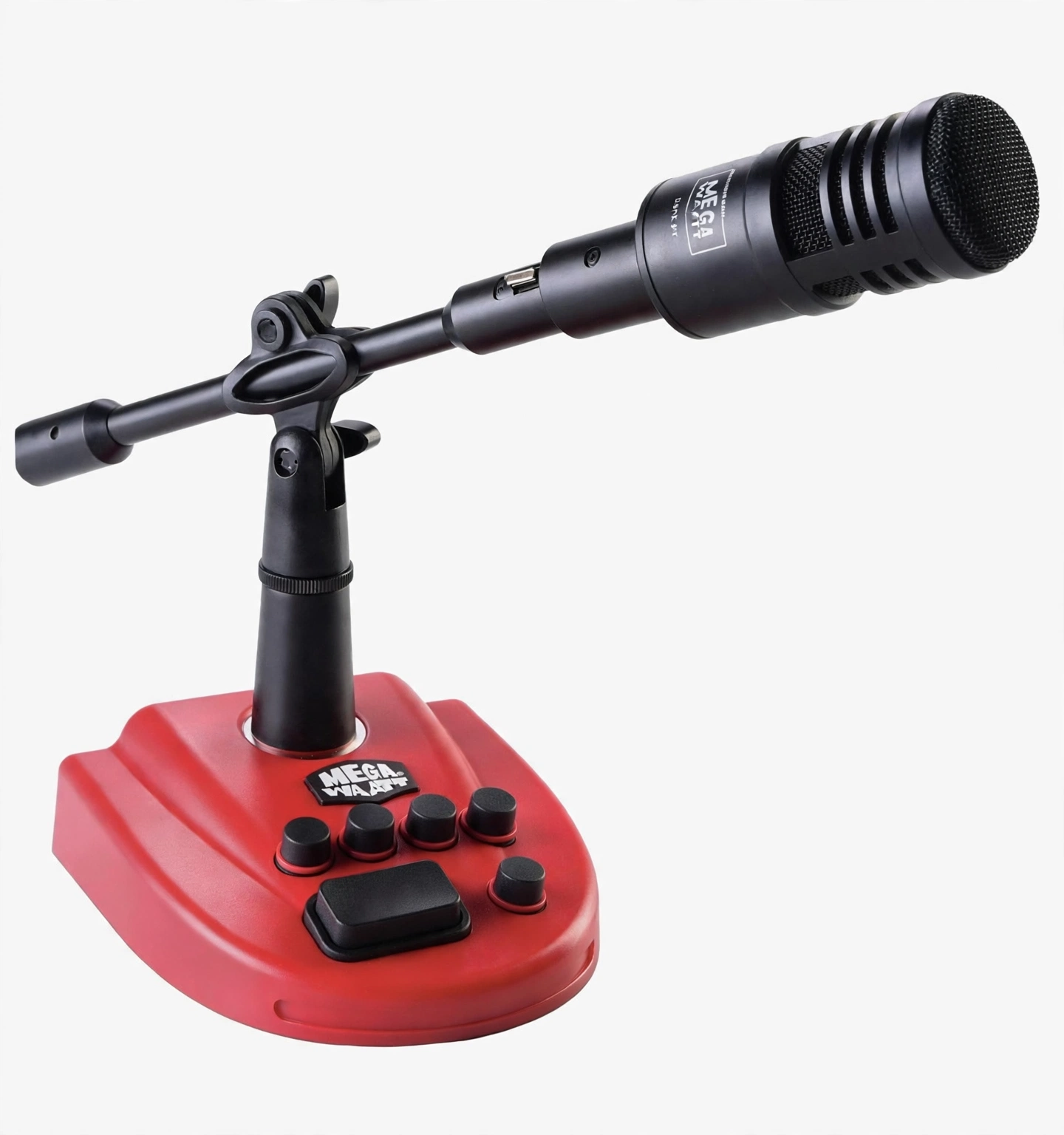 Modern boom-style microphone
